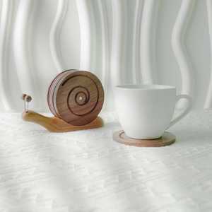 Premium Handmade Resin and Wooden Coasters with Stone Detailing Heatproof, Durable and Stylish <b>Table</b> Accessories for Everyday - Product Image 4