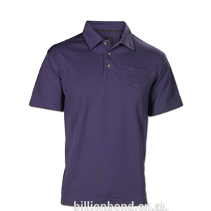 เสื้อโปโลเทอร์รี่ปักลายตามสั่งสำหรับผู้ชาย คูลแม็กซ์ สีน้ำเงิน แขนสั้น สวมใส่สบาย ป้องกันรอยยับ ระบายอากาศ แห้งเร็ว น้ำหนัก 180 กรัม - Product Image 3