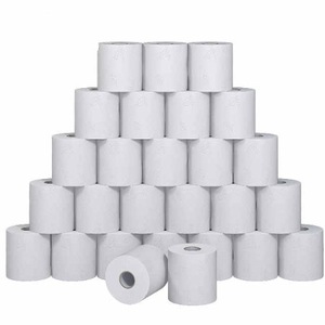 Vente en gros Rouleau de papier hygiénique blanc uni à 3 plis avec noyau imprimé souple dans l'emballage de la chambre - Product Image 1