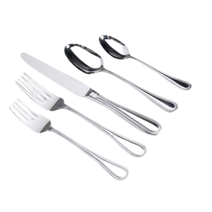 Juego de cubiertos chapados en plata de acero inoxidable de lujo con mango de forro hecho a mano Cubiertos Tenedor de fruta de comedor Cubiertos de acero inoxidable - Product Image 3