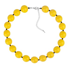 Collier tendance de créateur avec perle en diamant et chaîne perlée en pierre de résine pour les mariages, les fêtes et les cadeaux de style religieux - Product Image 6