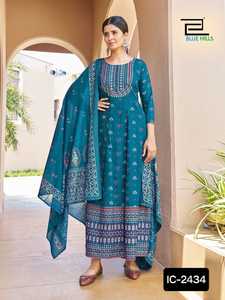 Latest Heavy Mal Mal Pure Cotton Duppata Karachi Collection Heavy Lawn Cotton Pakistani Suit with Low Price Kurtis Dupatta Set - Product Image 4