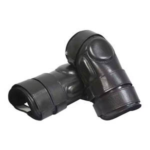 Rodilleras de seguridad de protección ecuestre hechas a medida de alta calidad, rodilleras para montar a caballo, calzones blindados con certificación CE, cubierta de cuero - Product Image 2