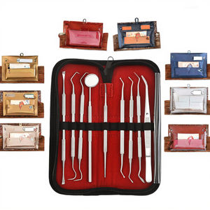 9Pcs Manual Stainless Steel Oral Hygiene Instruments Set Case <b>Dental</b> Teeth Gum <b>Cleaning</b> <b>Tools</b> Tartar Calculus Plaque Remover - Product Image 3
