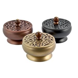 New Latest Design Brass Incense Burner Charcoal Loban <b>Sambrani</b> Dhoop Bakhoor Burner With Handle for Home Fragrance Bakhoor - Product Image 4