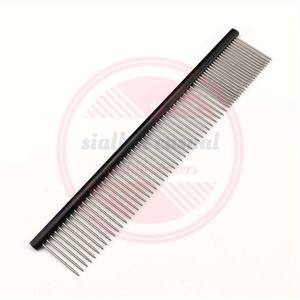Pet <b>Grooming</b> Comb Long and Short Stainless Steel Teeth Pet <b>Dog</b> <b>Grooming</b> Greyhound Hair Comb\Pet Supplies - Product Image 3