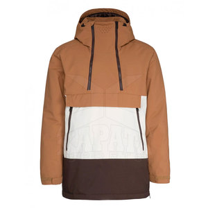 Chaqueta Anorak cortavientos de invierno para hombre de alta calidad, transpirable, cómoda, Color sólido, cuello con capucha, cuarto de cremallera, servicio OEM - Product Image 1