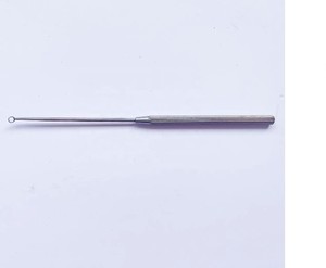 2024 nouveauté acier inoxydable oreille utilisation crochet cérumen crochet Earpick droit pistolet Type hôpital ENT Instrument outil - Product Image 5