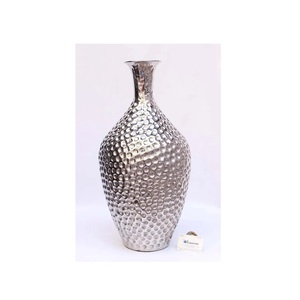 Best Selling Cast Aluminum Flower <b>Vase</b> With Natural Brass Finishing Custom Made Oval Ring Shape Flower <b>Vase</b> IQBAL COLLECTION - Product Image 6