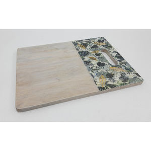 Planche à découper en bois mangue décalcomanie émail fini ustensiles de cuisine fruits légumes planche à découper à la main personnalisé en vrac - Product Image 6