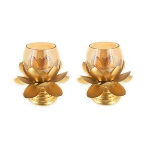 Candelabros decorativos con acabado dorado hechos a mano, soporte elegante de latón para iglesia de Metal para decoración del hogar - Product Image 3