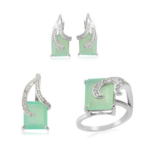 Pendientes de plata de ley 925 con forma de corazón, conjunto de piedras preciosas, amatista - Product Image 5