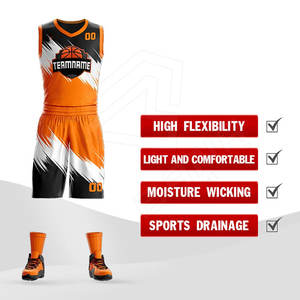 Sublimación Hombres Baloncesto James Uniforme Desgaste Tops Tela Uniformes deportivos Uniforme de secado rápido con su ropa deportiva de diseño personalizado - Product Image 2