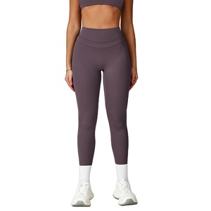 Plus Size Women Leggings Custom Design Shorts Quick Dry 100%Cotton Yoga Pants Waisted Gym Fitness Tie Lifting Latest Sports Wear - Product Image 3