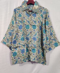Camisa de lana con estampado Floral, ropa de invierno hecha a mano, Bohemia, Unisex, la mejor calidad, 100% - Product Image 1