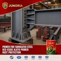 Primaire alkyde industriel anticorrosion pour acier fabriqué, protection contre la rouille à l'oxyde de fer rouge