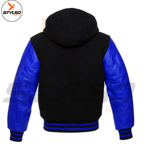 2024 Custom <b>Men's</b> Winter XL Baseball <b>Jacket</b> <b>Trucker</b> Letterman Varsity Leather <b>Jacket</b> with Street Wear Logo Patch - Product Image 3