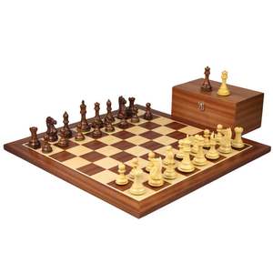 Décoration de luxe attrayant vente en gros jeu d'échecs en bois personnalisé jeu d'échecs grande taille plateau pliant pièces d'échecs - Product Image 2