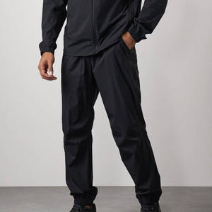 Jogging pour hommes de haute qualité tissu extensible taille élastiquée joggers lavés pour hommes poignets élastiques pour hommes respirants avec poche - Product Image 4