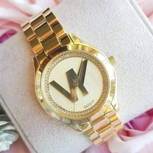 MK3477 moda coreana orologio da donna vetro minerale quadrante cronografo grande Logo lusso acciaio inossidabile 16mm fascia quarzo - Product Image 3