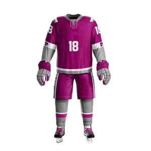 Uniforme personnalisé de hockey sur glace robuste conçu pour les matchs professionnels offrant un maximum de flexibilité et de confort - Product Image 2