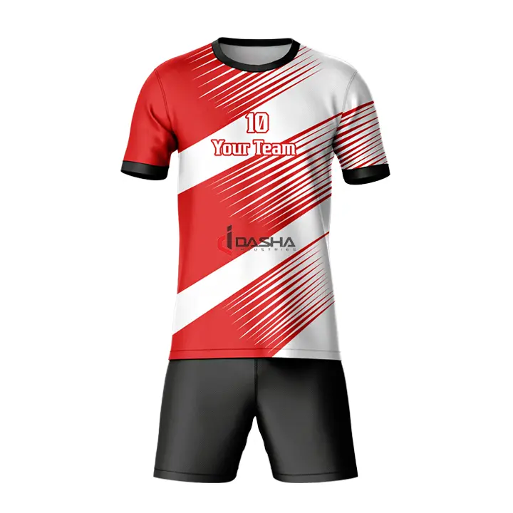 Uniforme de fútbol con impresión de transferencia de calor, equipo de últimos diseños, conjunto de ropa de fútbol juvenil, camiseta de fútbol personalizada para adultos