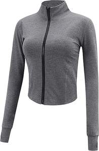 Chaqueta de Mujer de Alta Calidad, Control de Calidad, Spandex, Poliéster, Cómoda, Cortavientos, Manga Larga, Cierre de Cremallera - Product Image 3