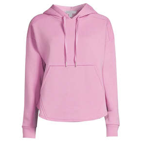 Sudadera con Capucha Informal para Mujer, 100% Algodón, Forrada, Transpirable, Cómoda para Invierno, Diseño Sólido, Estampado Bordado, Tejido de Punto - Product Image 4