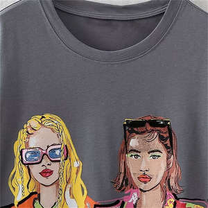 Camiseta de mujer de último diseño, ropa de moda personalizada, camiseta fresca y formal de alta calidad para mujer - Product Image 6