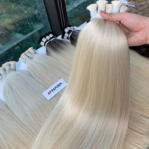 Extensiones de Cabello Humano Vietnamita de Longitud Completa, Precio de Fábrica, 60 cm, 24 Pulgadas, Colores Rubios, 100 Gramos por Paquete - Product Image 1