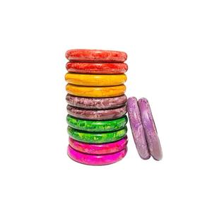 Brazaletes de resina coloridos hechos a mano de grado superior con brillo de primera calidad, sensación fuerte para atuendo diario y uso de joyería de regalo - Product Image 1
