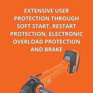 Meuleuse d'angle sans fil 18V 5.2Ah avec moteur sans balais, diamètre 4-1/2 po, fixation 5/8-11 po pour découpe, meulage et ébavurage - Product Image 2