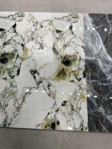 Carreaux de porcelaine de 800x1600mm en grande dalle carreaux vitrifiés pour le sol pour l'utilisation dans un intérieur somptueux dans une villa, fabriqués en Inde - Product Image 6