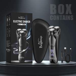 Rasoir Électrique Rechargeable pour Hommes, Étanche IPX7, Utilisation Humide et Sèche, Tondeuse à Barbe, Écran LED, Boîte de Rangement de Voyage avec Verrouillage - Product Image 3