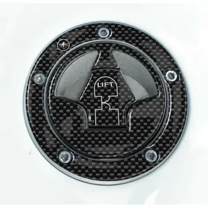 Adesivi Protettivi 3D in Fibra di Carbonio per Tappo Serbatoio Moto Kawasaki, Decorazione per Serbatoio - Product Image 1