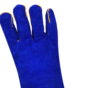Custom <b>made</b> High Quality Durable Leather Gloves Long Welding High Temperature Wear - Product Image 4