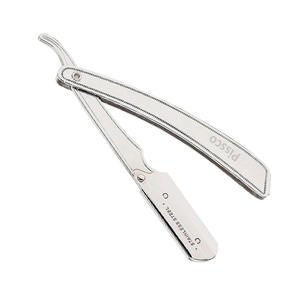 Navaja de Afeitar Plegable de Acero Inoxidable Personalizada para Barbería, Cuchilla de Repuesto para Cortar el Cabello, Navaja Recta de Acero Inoxidable - Product Image 4