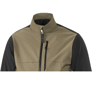 Chaqueta Softshell Ligera y Transpirable Unisex al por Mayor, Chaqueta Impermeable Tipo Parka para Exteriores con Cuello Alto y Logotipo Frontal - Product Image 2