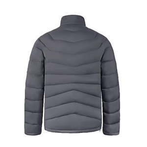 Blouson matelassé pour la mode d'hiver, blouson matelassé pour homme, taille plus, col montant, veste à capuche avec design et couleur personnalisés - Product Image 4