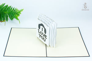 Producto vietnamita Tarjeta de transporte diario Tarjeta de regalo personalizada Tarjeta de felicitación 3D emergente hecha a mano artesanía - Product Image 6