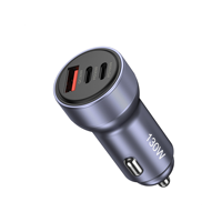 Adaptador de cargador de coche USB C de 130W con 3 puertos, carga rápida de 3,0 W para iPhone 17 compatible con dispositivos de 30W QC 100 de W