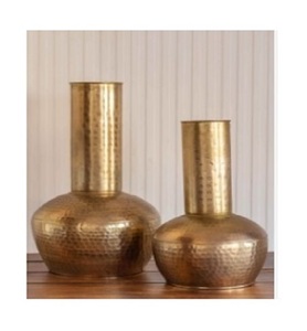 Vase à fleur en métal de luxe moderne fait à la main nouveau Design fer mat glaçure vente en gros pour mariage décor à la maison Pâques Style côtier - Product Image 6