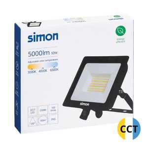 Proyector LED CCT 50W 5000lm IP65 negro Simon (IL426109) - Product Image 1