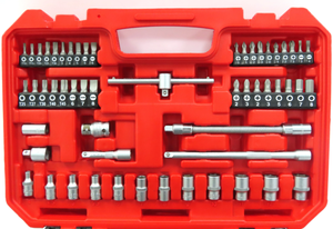 Jeu de douilles antidérapantes 1/4 pouces et 3/8 pouces 74 pièces comprend un étui Outil combiné personnalisable OEM - Product Image 3
