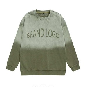 Meilleure qualité French Terry Ras Du Cou Imprimé Pull Brodé Lavé Confort Hoodies Sweatshirts - Product Image 4