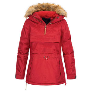 Chaqueta Parka para Mujer con Capucha, 100% Poliéster, Material Crudo, Cálida, Impermeable, Transpirable, Ecológica, de Secado Rápido, con Cremallera y Exterior de Nailon - Product Image 5