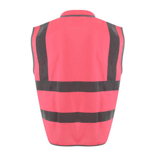 Vêtements de sécurité réfléchissants pour la sécurité routière gilets haute visibilité avec fermeture à glissière veste réfléchissante multi-poches gilet de sécurité durable - Product Image 3