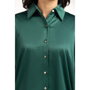 Camisas Casuales de Mujer WM-CS-WS24-108, Rayadas, Sólidas, con Patrones Retro 3D, de Satén, Seda y Algodón, Talla XL, para Uso Diario en Verano, con Botones - Product Image 2