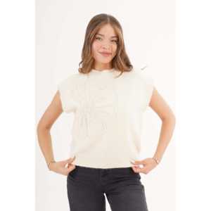 เสื้อสเวตเตอร์ถักลายดอกเดซี่สำหรับผู้หญิงขายส่ง - Product Image 2