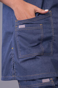 Conjuntos de Uniformes de Verano a la Moda con Blusa de Manga Corta y Pantalones Jogger, Personalizables con Logotipo OEM para Salones de Belleza y Personal de Hospital - Product Image 2